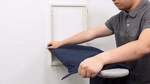 Ivation Wall-Mounted Ironing Board | Foldable 36.2” x 12.2” Ironing Station for Home, Apartment & Small Spaces | Sturdy Folding Board, Easy-Release Lever, Removable Cotton Cover & Mounting Hardware