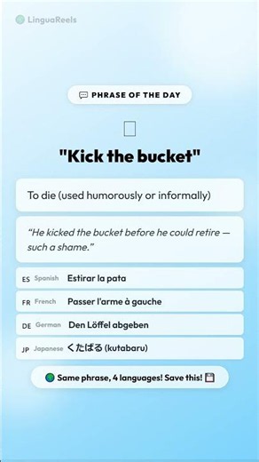 💬 'Kick the Bucket' — Dark English Idiom Explained