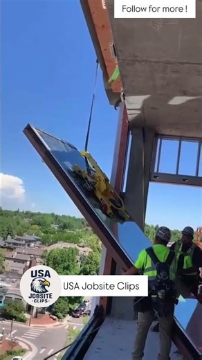 Construction Fail #ConstructionFail #GlassPanelFail #JobsiteFails #BuildingFail #ConstructionLife