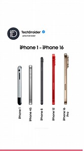 1M views · 3.8K reactions | iPhone 1 - iPhone 16 Pro Max | We’ve come a long way!!! | TechDroider | Facebook