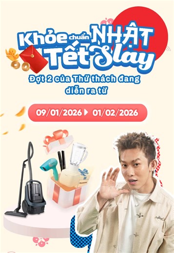 Thử thách Khỏe Chuẩn Nhật Tết Slay cùng Panasonic