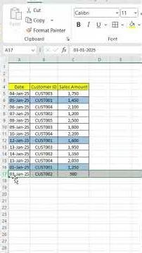 Day 17: Interchange Rows Instantly in Excel 🔄 #excelshorts #excel #exceltips #viral #viralshorts