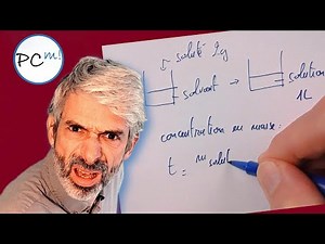 Tout sur la concentration massique et la concentration molaire pour le lycée !