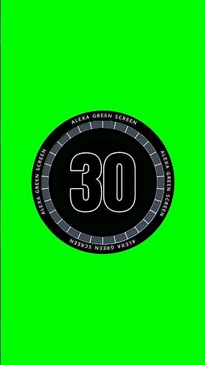 30 seconds countdown timer green screen | 30 second time animation
