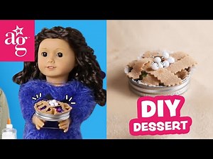 How To Make The Cutest Pie for Your Doll (National Dessert Day) | Doll DIY | @AmericanGirl