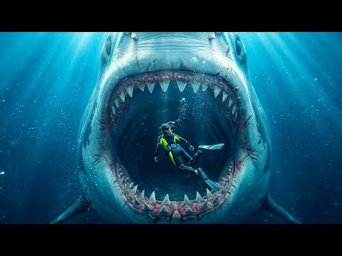 MEGALODON ATTACK || Scuba Diver vs Giant Shark in Sunken Plane