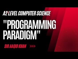 A level Computer Science 9618 Paper 3- PROGRAMMING PARADIGM