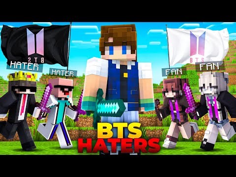 I Sneak Into a 'BTS HATERS VS FANS' Minecraft SMP!