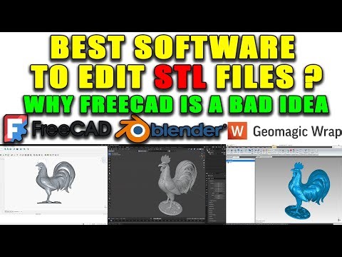 Editing STL Files FreeCAD vs Blender vs Geomagic Workflow & Comparison