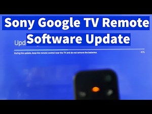 How to Update Sony Google TV Remote Control Software