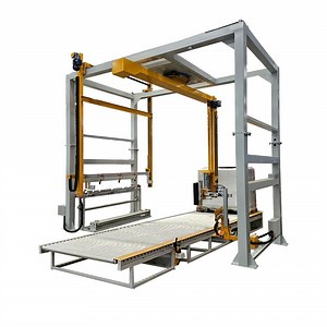 [Hot Item] Intelligent Automatic Rotary Arm Pallet Stretch Wrapping Machine with Top Cover
