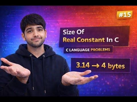 Size Of Real Constant In C | sizeof Operator Explained | C Language Problems #15