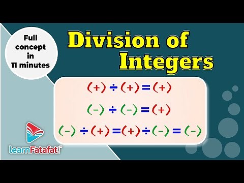 Division of Integers | Class 7 Integers - LearnFatafat