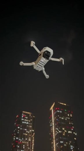 DJI Mini 4K Night Flight 🔥 | Insane Cinematic Footage at Night #djimini4k #djidrone