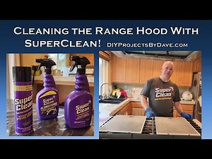 Cleaning Range Hood with SuperClean Degreaser | #SuperClean #DiyProjectsByDave #cleaningvideo