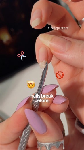 {ad} kiss bad breakups goodbye 😘✂️🚫💅 ​⁠‪@essieUSA‬ #essiepartner #diynails #BreakFix #nails