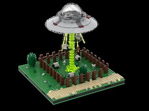 LEGO MOC-86195 Alien Abduction (Space > Alien Conquest 2021)
