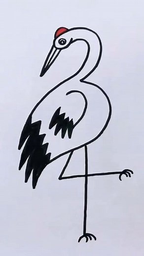 15K views · 91 reactions | Easy crane 廉 drawing tutorial using number . #drawingideas #artist #trend #easydrawimgforbginners #fbreelsfypシ゚viralfbreelsfypシ゚viral #explorepage | Easy drawing for kids24 | Facebook