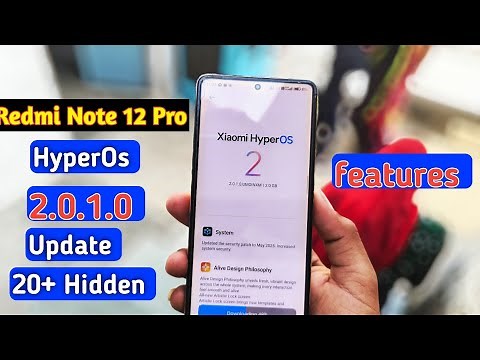 Redmi Note 12 Pro 5G HyperOs 2.0.1.0 Update 20++ New Feature | Redmi Note 12 Pro HyperOs 2.0 Update