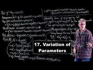 Variation of Parameters - Ordinary Differential Equations | Lecture 17