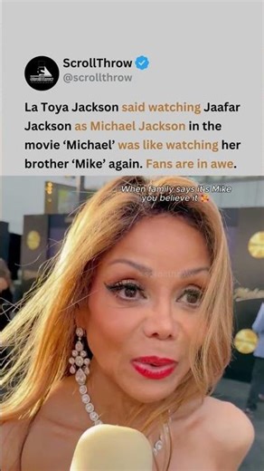 La Toya thinks she’s "Watching MJ" again in Michael movie #michaeljackson