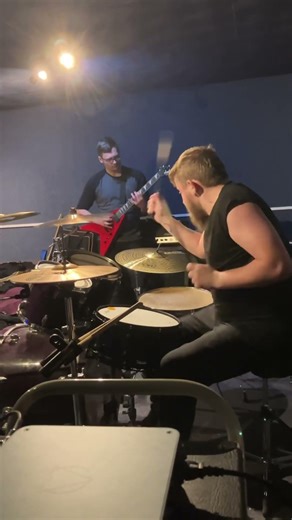 P3 of jamming a new tune! #metalfans #drums #guitar #staytuned #metal