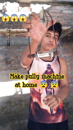 How to make pully machine at home. #Desiworkout
