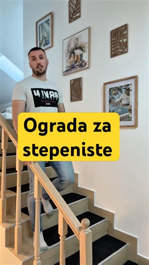 UREĐENJE ENTERIJERA ep22- ograda za stepenište #uradisam #shortvideo