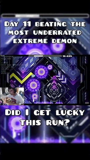 Day 11 of beating the most UNDERRATED extreme demon in Geometry Dash #geometrydash #gd