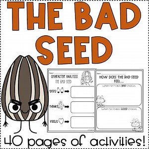 The Bad Seed Book Companion Activities | SEL Read Aloud | No Prep ELA