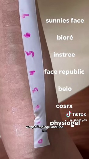 Ultimate Sunblock Test Pt. 2! Did your favorires make it to the list of the tops???? Mixed new brands in with the winners from the previous test to see which ones i would cop and the ones i’d drop. #sunblocktest #spftest #sunblockreview #sunblock #spfreview #sunblockviral #spf50 #skincarereview #skincaretok