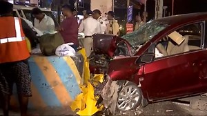 3 dead, 6 injured as speeding car hits multiple vehicles in Mumbai