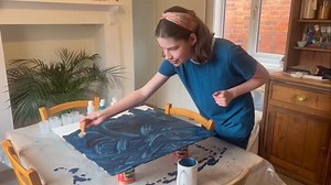 4.5K views · 136 reactions | Iris’s Paint Pouring Process, the first stage of her latest painting 殺 #iris #irisgrace #irisgracepainting #paint #painting #paintpouring #paintpour | Iris Grace Painting | Facebook