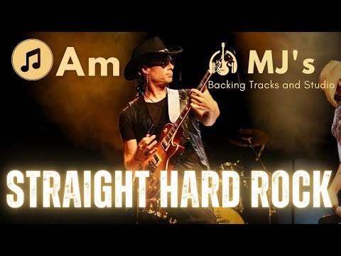 Straight Hard Rock in A minor | Guitar Backing Track