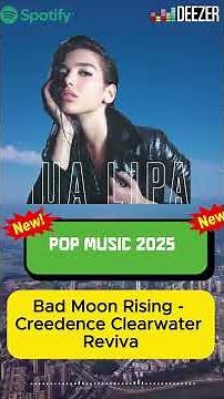 Billboard Top 40 This Week 🔝 Bad Moon Rising 🔝Lady Gaga, Bruno Mars, Billie Eilish Pop Music 2025