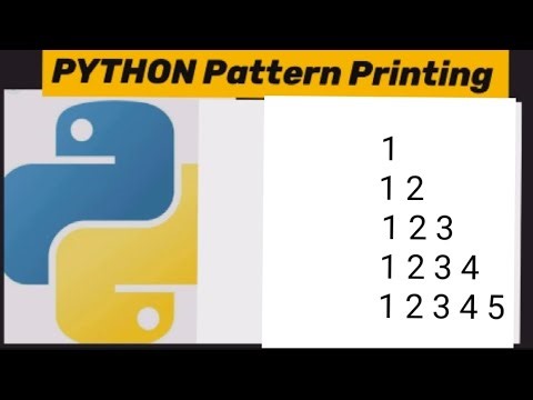 PYTHON Pattern Printing: number right angled triangle 📐
