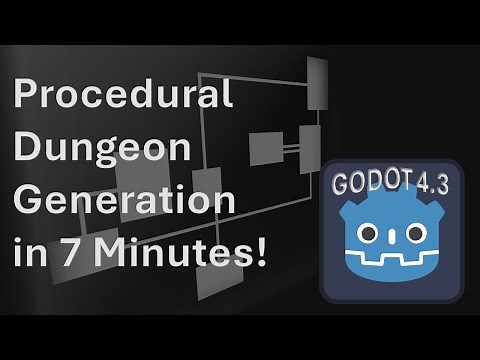 Procedural Dungeon Generation in Godot 4.3 in 7 Minutes!