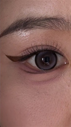 How to Draw Full Eyeliner Up Close | Easy Eyeliner Tutorial for Beginners #shorts #eyelinertutorial