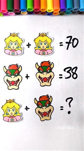 Can u guess it? 🤔👑✨ Mario Bros Math Challenge game #haijeii #mariobros #challenge #puzzlegame