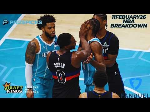 HOW TO WIN ($100,000) | 11FEBUARY26 | NBA DFS SLATE BREAKDOWN AND BEST PICKS