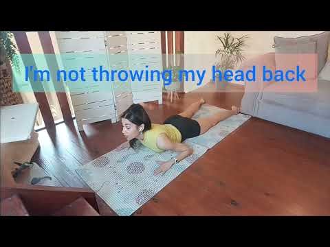 Learn to strengthen your upper back through back extension