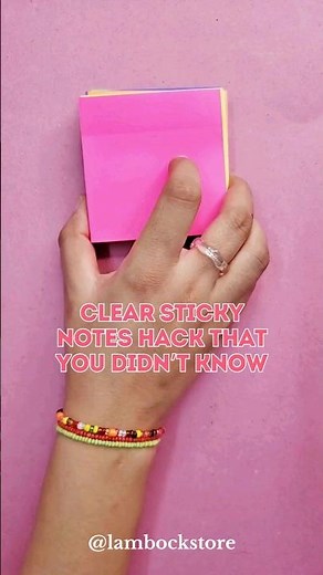 Transparent sticky notes hack that you didn't know! 😉 #shorts #hacks
