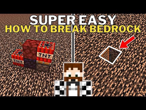 How to BREAK BEDROCK in Minecraft 1.21 Tutorial /includes Minecraft 1.20