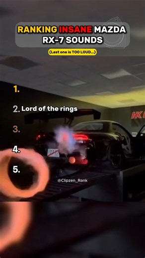 RANKING INSANE MAZDA RX-7 SOUNDS 🏎️🔊