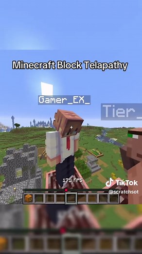 Minecraft Block Telepathy Challenge with Monkeys