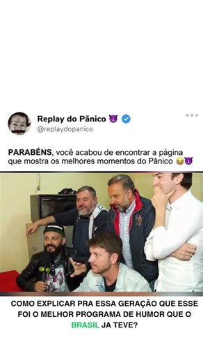 Melhores Momentos do Pânico na TV | Se você é fã do Programa Pânico, então deveria seguir nosso perfil. . . . . #humor😂 #humorista #comédia #virałpost #virałreels... | Instagram