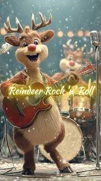 Reindeer Rock ’n’ Roll 🦌🎸 | Fun Christmas Rock Short! #music #christmas