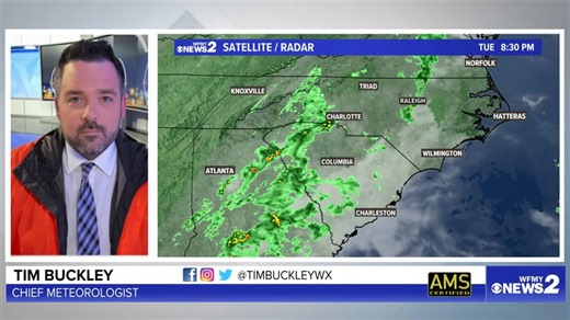 3K views · 58 reactions | Keep the rain gear close tonight and tomorrow - and check that WFMY radar often. We'll kick this front out by Thursday, leading toward a really nice weekend. | Meteorologist Tim Buckley | Facebook