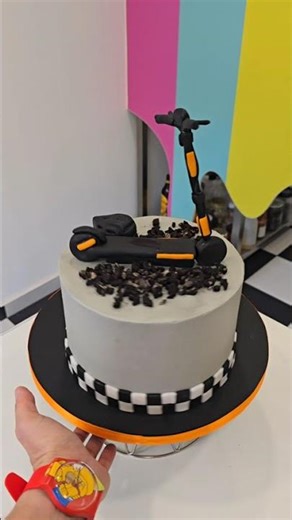 Electric scooter birthday cake!