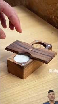 Magnetic Salt Box#woodworking#diy#saltbox#woodworking #diy #saltbox #woodturning#kitchen #woodscraft
